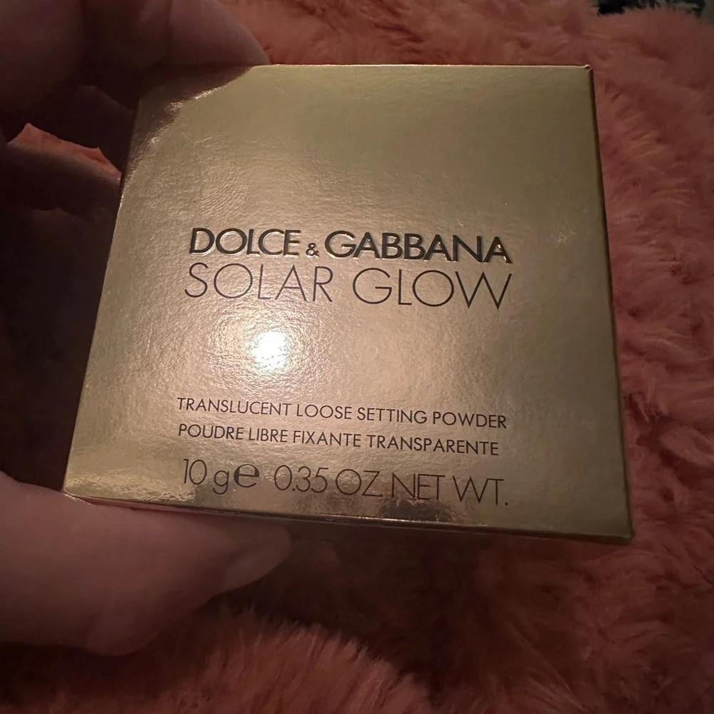 NIB Dolce and Gabbana Solar Glow Translucent Loose Setting Powder in Crystal